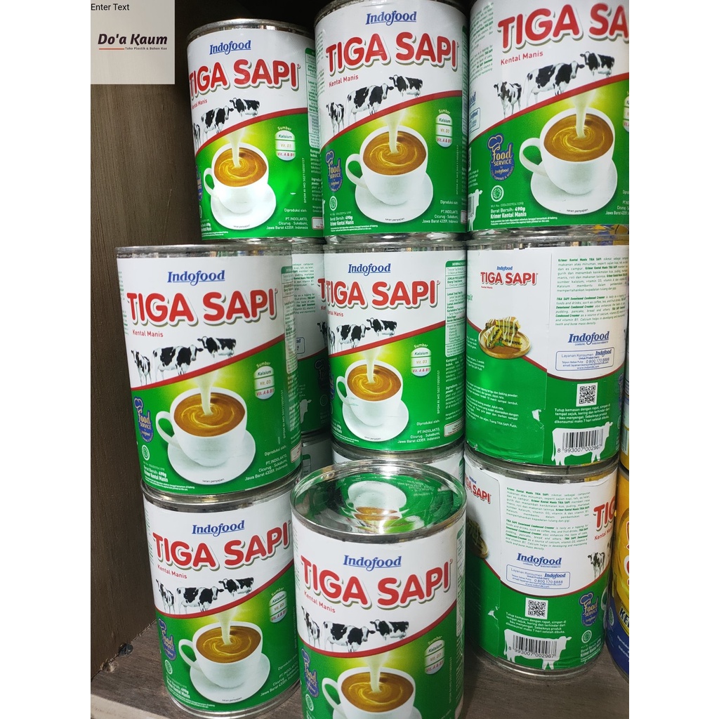 

Tiga Sapi Susu Kental Manis 490gr Putih/Coklat
