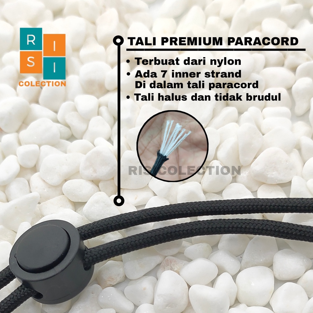 Tali Kalung Strap Masker Pria Wanita Dewasa Premium Paracord