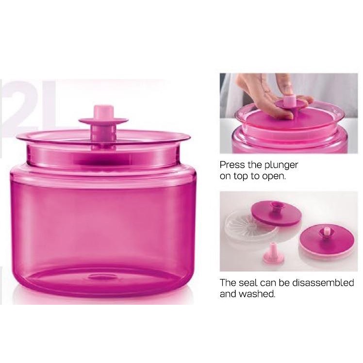 BIG SALE  TUPPERWARE PROMO COUNTERPART 900 ML UNGU MALAYSIA (1) TOPLES KRISTAL PREMIUM MURAH
