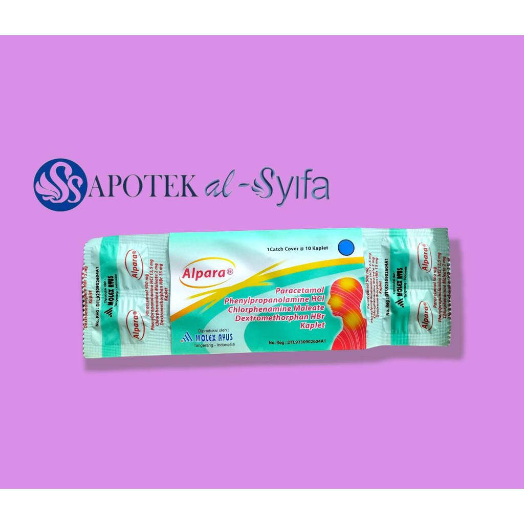 Jual Alpara Tablet Obat Batuk/Demam/Pilek (1 strip isi 10 kaplet