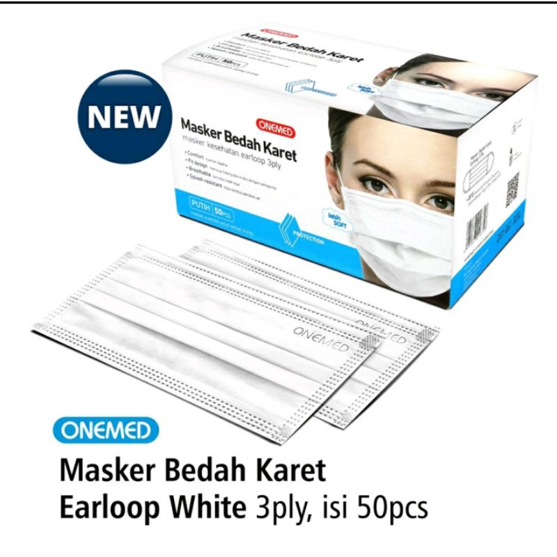 1 BOX MASKER EARLOOP / HIJAB KARET MEDIS ONEMED