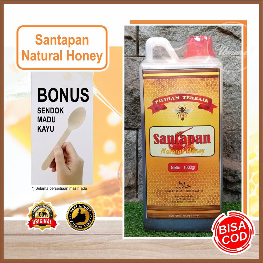 

MADU ALAMI / NATURAL HONEY [ SANTAPAN ] 1KG & 500GR , 100% ASLI