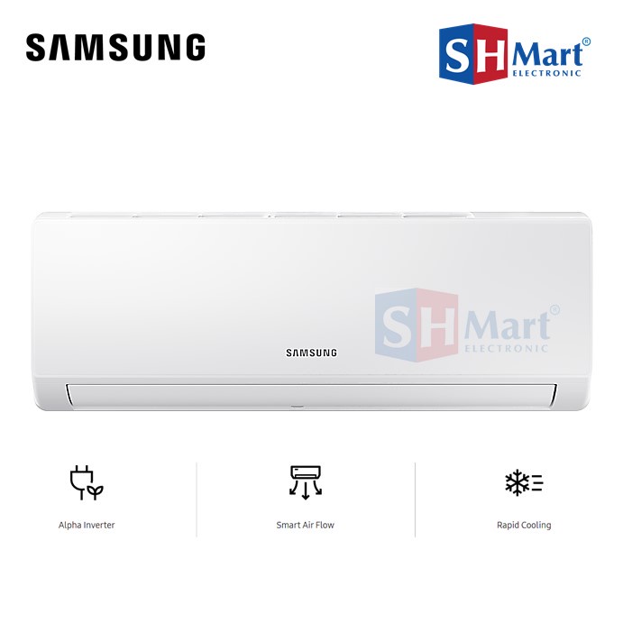 AC SAMSUNG 1 PK ALPHA INVERTER AR09AYHLAWKNSE UNIT ONLY (MEDAN)