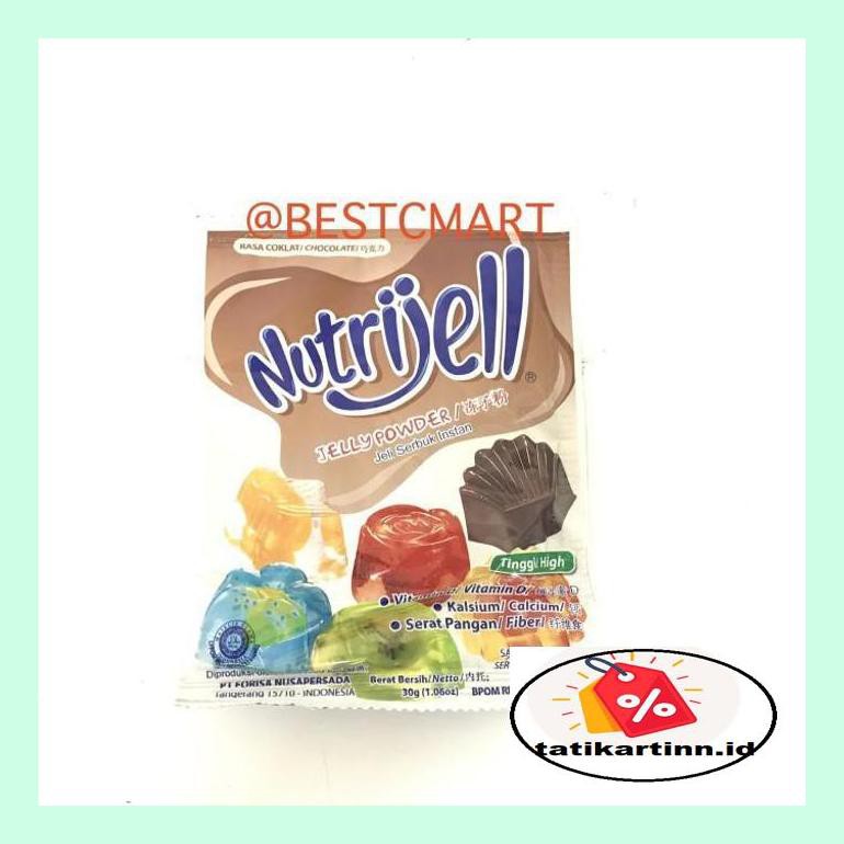 

T4Tksot Nutrijell Jelly Powder / Jeli Serbuk Instant Coklat 30 Gr Sotytat