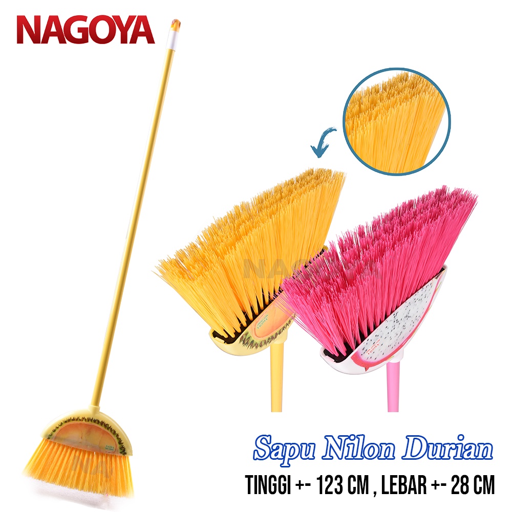 Ktmstore Sapu Nilon durian Sapu Plastik Sapu Lantai Broom kuning Nagoya 823