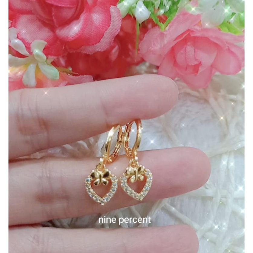 Anting gold xuping permata bintang 24k