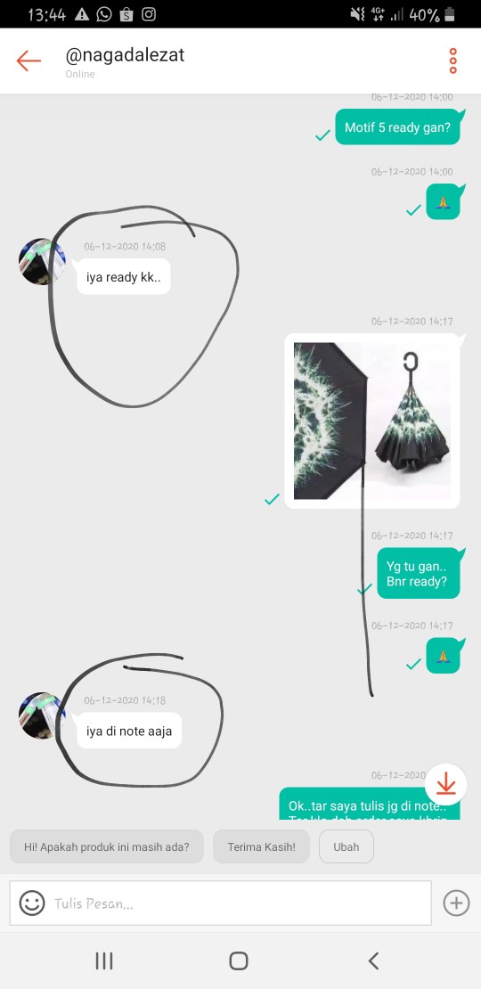 Termurah - Payung Terbalik Kazbrella / Peralatan Hujan