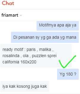 California - Sprei 160x200 Queen 2 Sarung Bantal Guling Tidur Set Motif Minimalis Murah Friamart