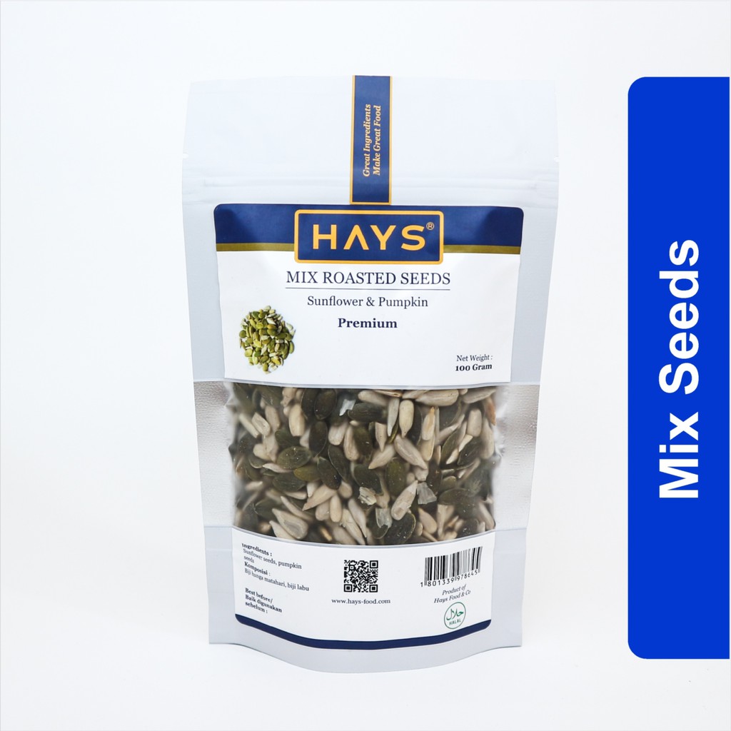 Mix Roasted Seeds (Pumpkin seeds + Sunflower seeds) / (Biji labu + Biji bunga matahari) - HAYS