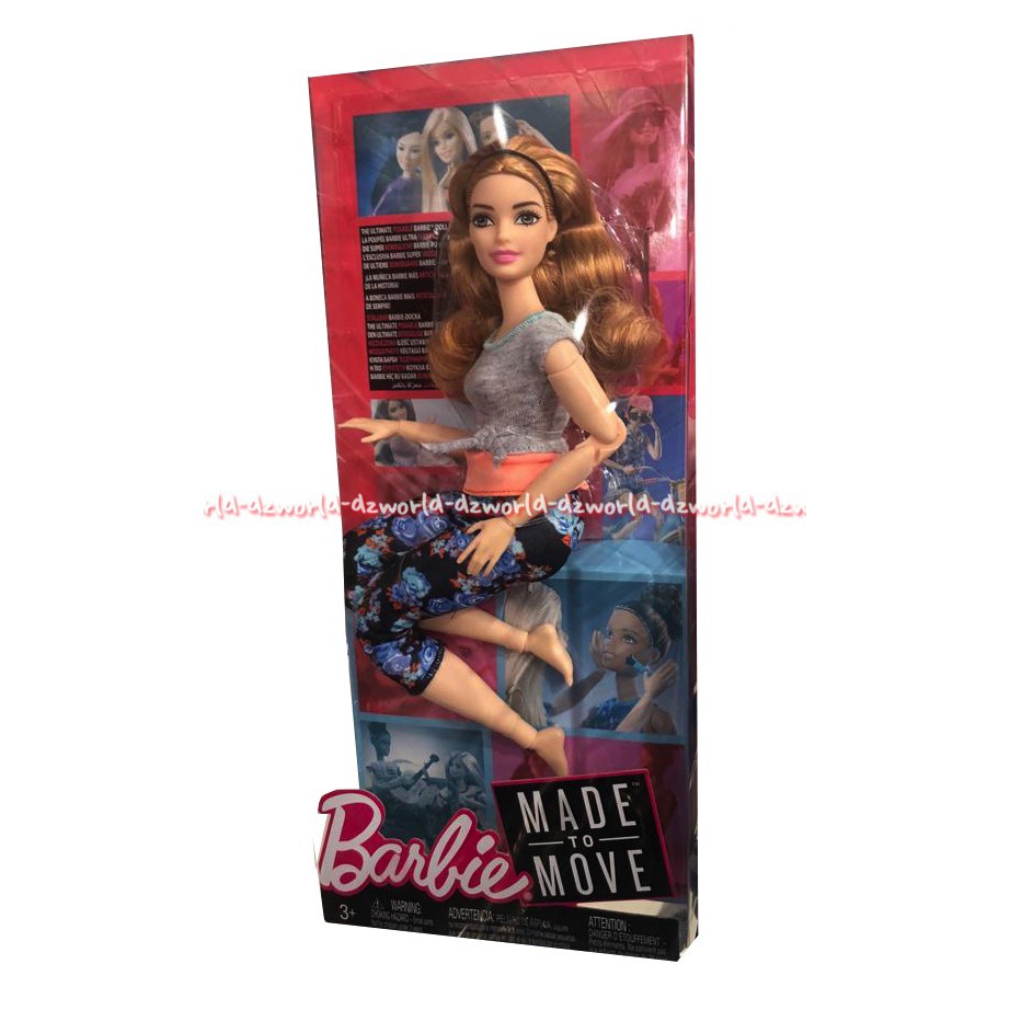 Barbie Made To Move The Ultimate Posable Barbie Doll Original Kaki &amp; Tangan Bisa ditekuk Di Lipat