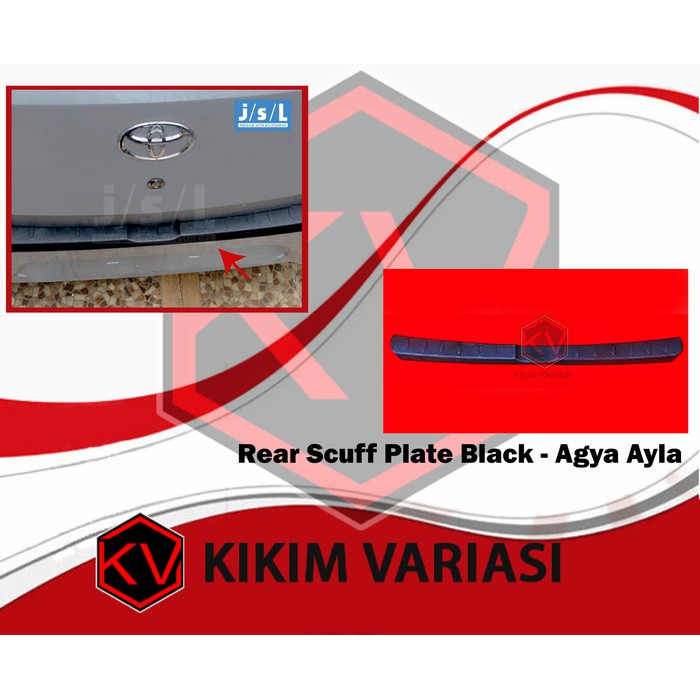 SillPlate belakang New AGYA 2017 Black