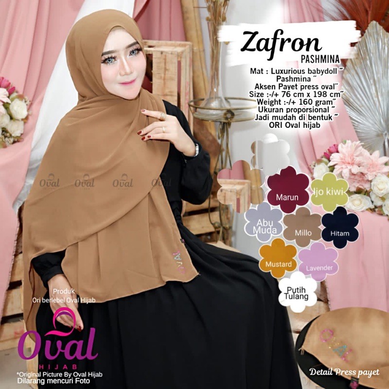 Hijab Zafron Pashmina