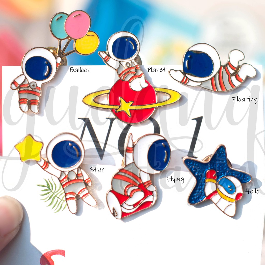 

Pin Astronot 6 Motif Pin Tas Unik imut Lucu GG 208285