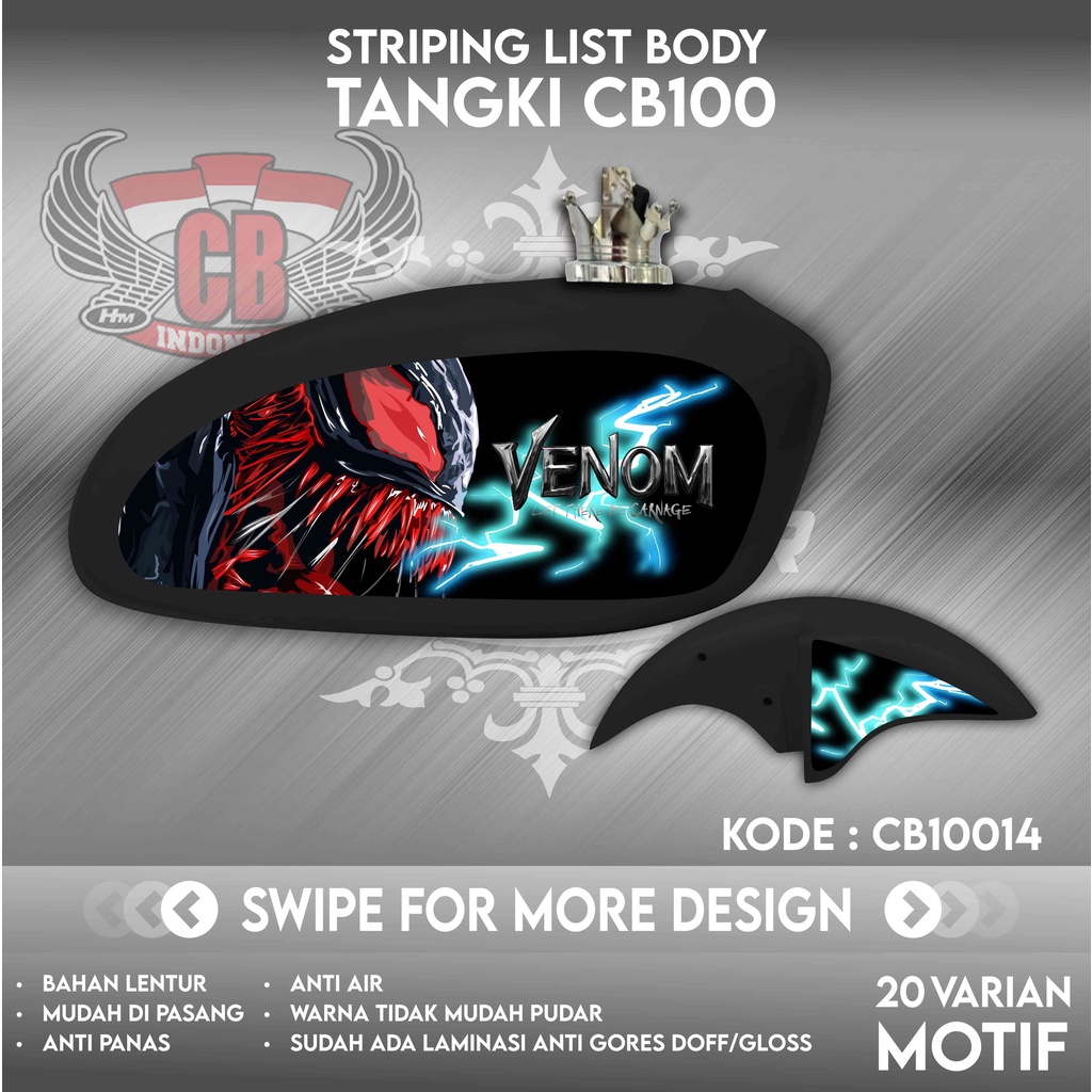 Striping CB 100 Sticker Tangki CB Stiker C100 | CB100 | CB10014