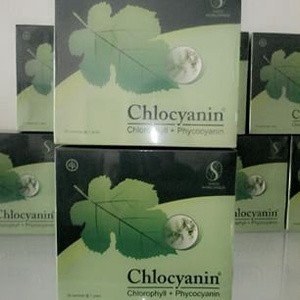 Chlocyanin (Chlorophyll plus Phycocyanin) Klorofil + Spirulina