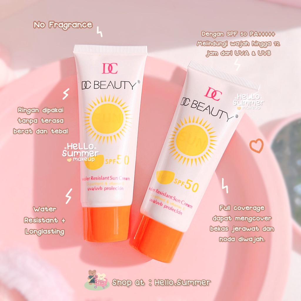 𝐒𝐔𝐍𝐒𝐂𝐑𝐄𝐄𝐍 - Beauty Sunscreen Sun Treatment Tabir Surya Lotion SPF 50 PA++ Water Ressisntant 50ml No Whitecast