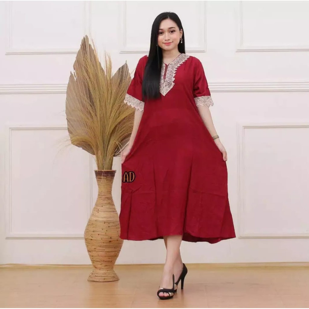 DASTER ARAB ZEEMA | RAYON SUPER GRADE A | RESLETING DEPAN BUSUI | RENDA MILO dengan potongan 37%! Ha-Zera maron