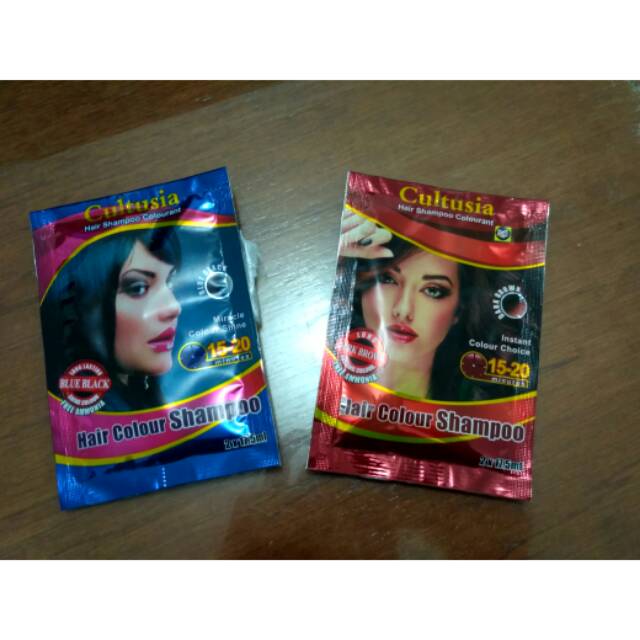 PASTI MURAH - SHAMPOO WARNA - CULTUSIA SHAMPOO SACHET PEWARNA RAMBUT..
