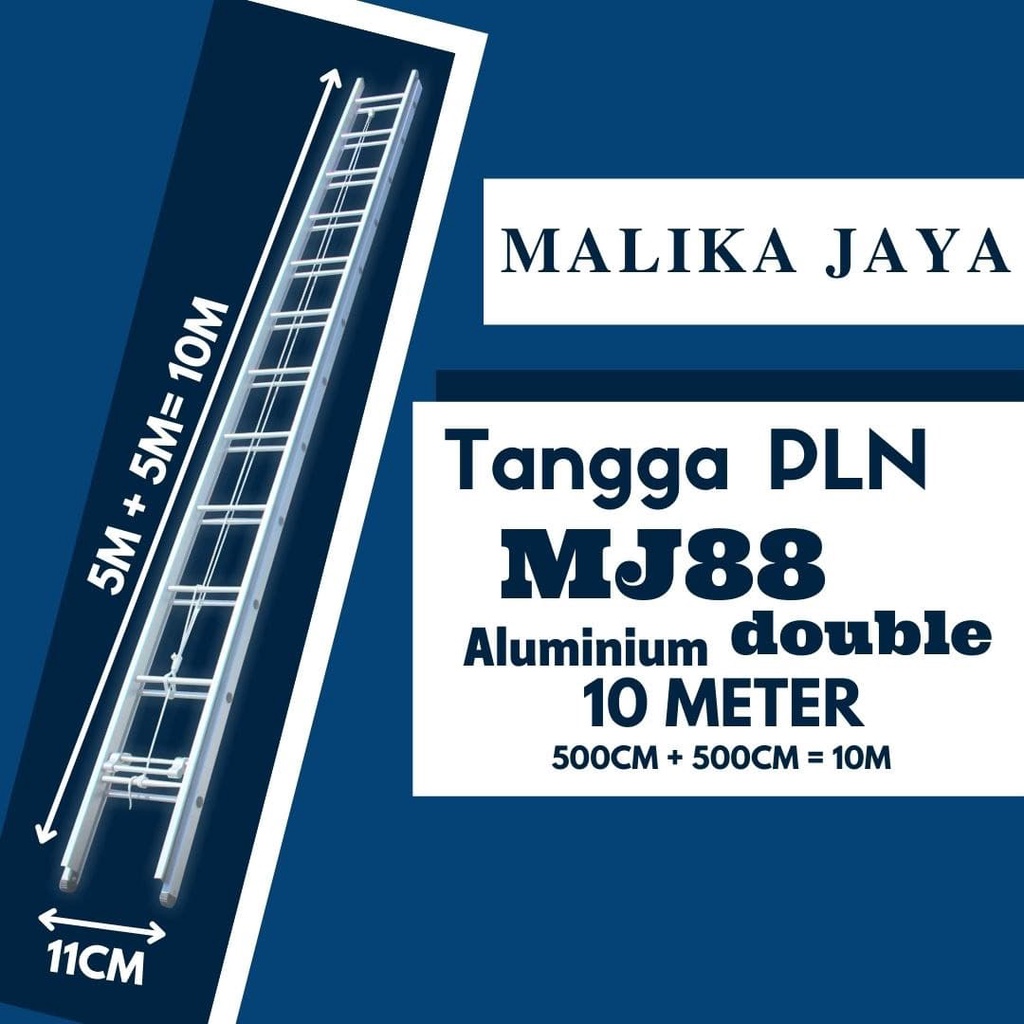 PLN Double 5 Meter | Tangga 10 Meter MJ88 | Sliding Sorong