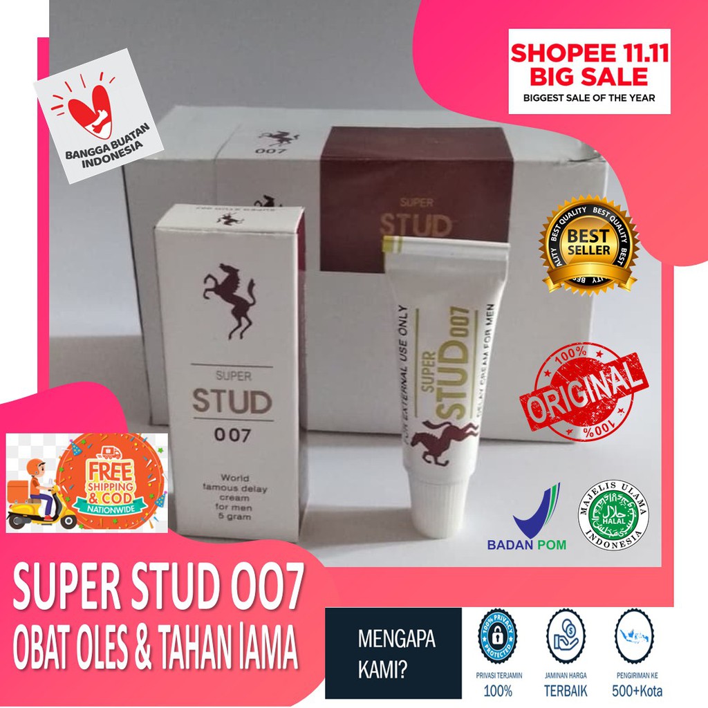 [ COD } Stud 007 Original-Super stud 007-Obat Oles Kuat Sex Pria Tahan Lama Stud 007 Cream Oles Asli