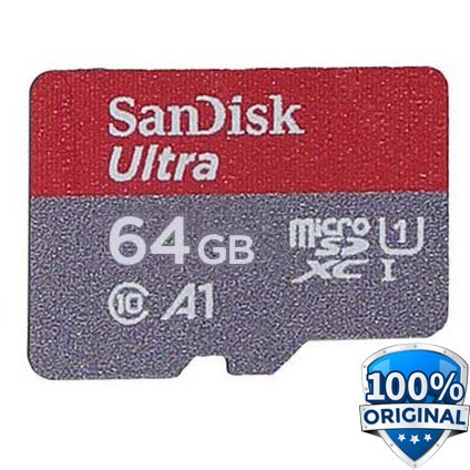 SanDisk Ultra microSDHC Card UHS-I Class 10 A1 (120MB/s) 64GB SDSQUA4