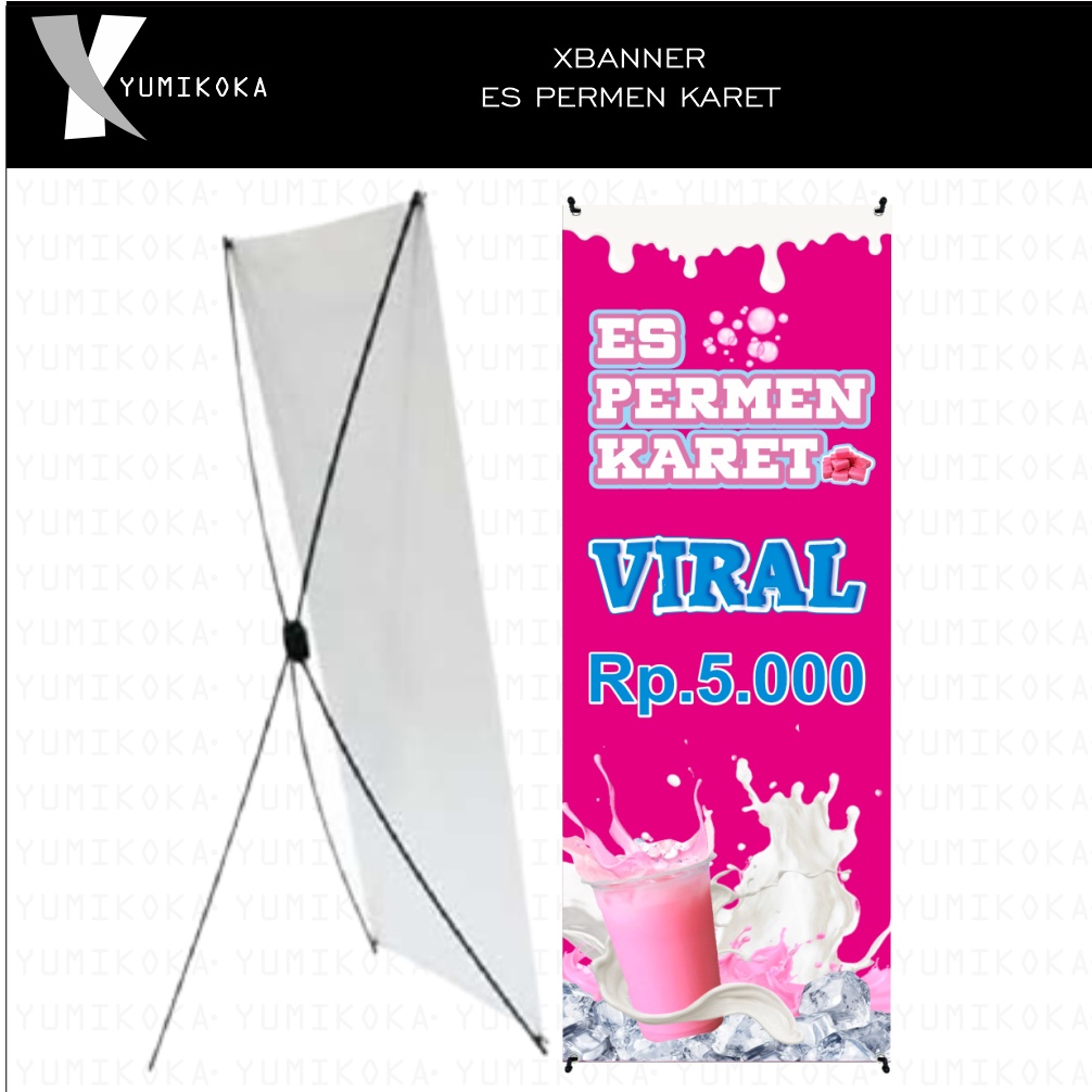 XBANNER XBANER XBENER BANNER BENER BANER SPANDUK ES PERMEN KARET VIRAL