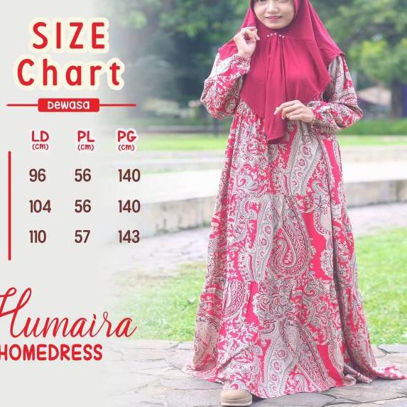 Keluaran Terbaru - HUMAIRA HOMEDRESS DEWASA | Homedress Cantik | Homedress Bagus | Homedress Murah