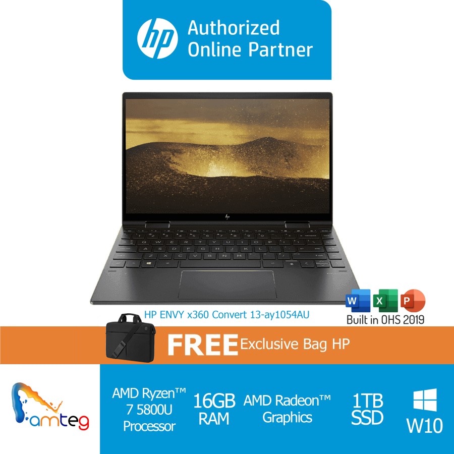 HP Laptop ENVY x360 Convert 13 ay1054AU/Ryzen7 5700U/16GB/1TB/Win10