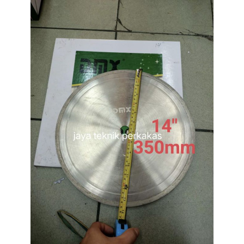 Dmx pisau potong batu akik 14" - diamond cutting wheel stone tipis 1mm - potong batu akik