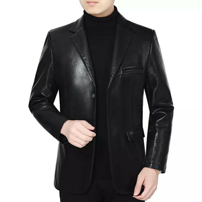 Jas kulit pria semi original Jaket atau jas kulit pria murah formal