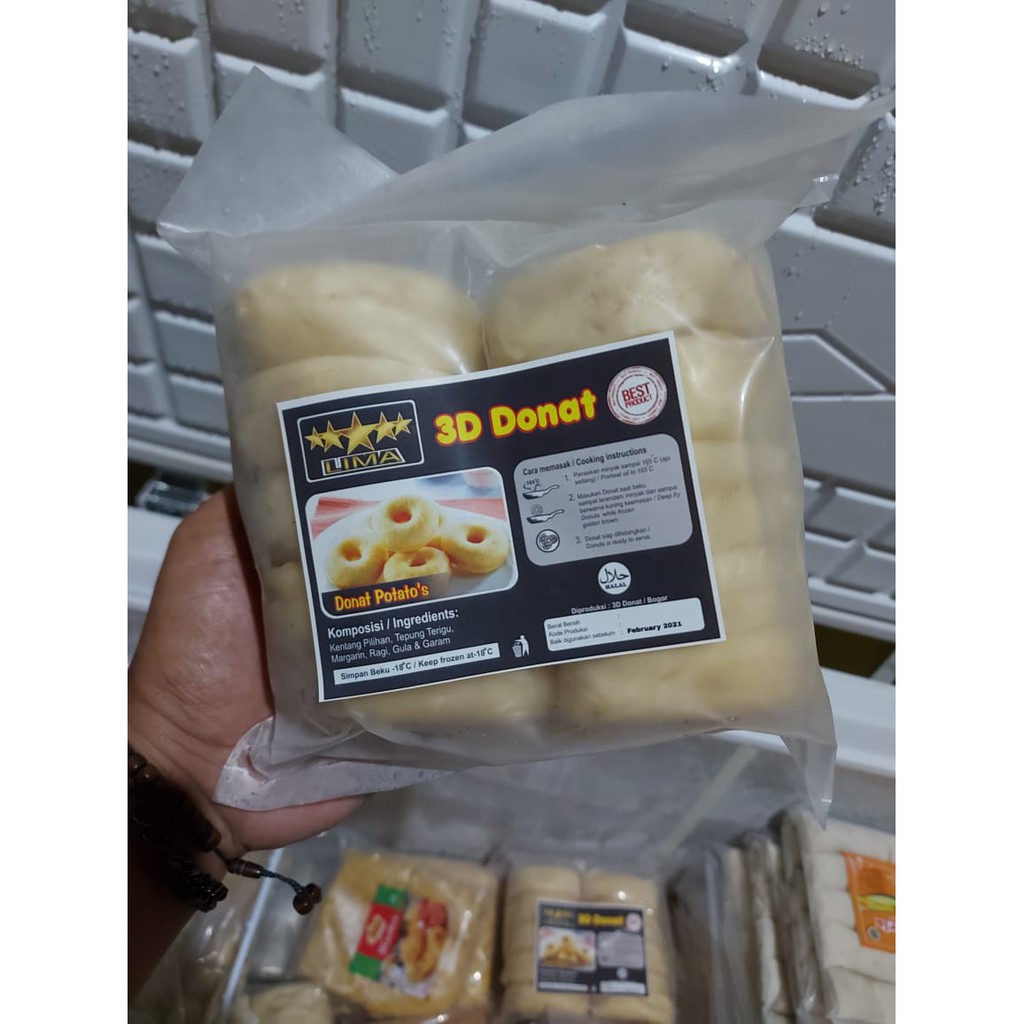DONAT KENTANG 3D ISI 10 BUAH