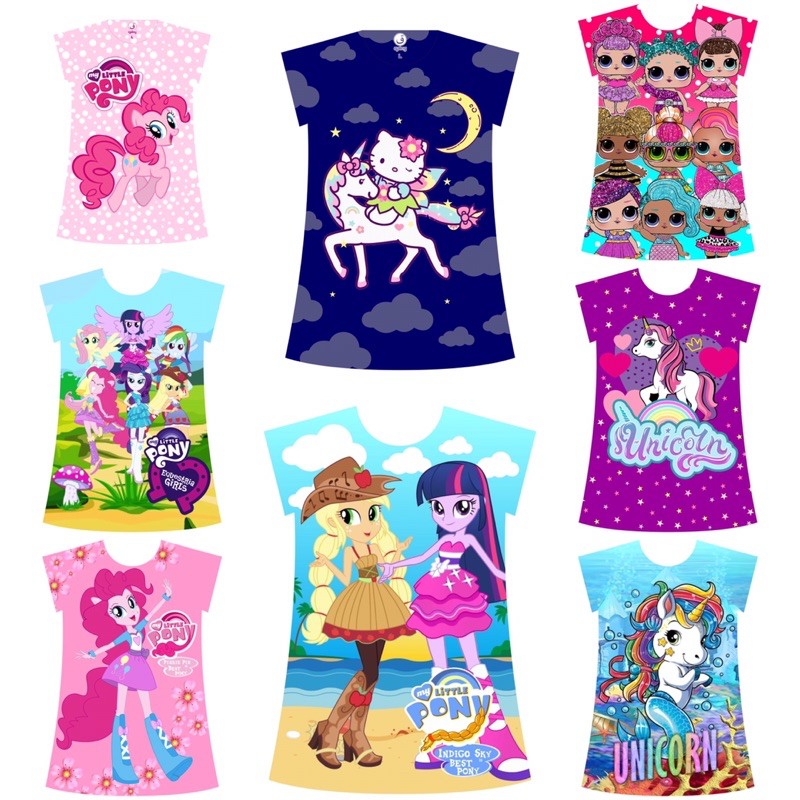 DAILY DRESS ANAK  KARAKTER  , (BP) , DRESS SCUBA , DRESS PRINTING, DRESS FROZEN , DRESS UNICORN