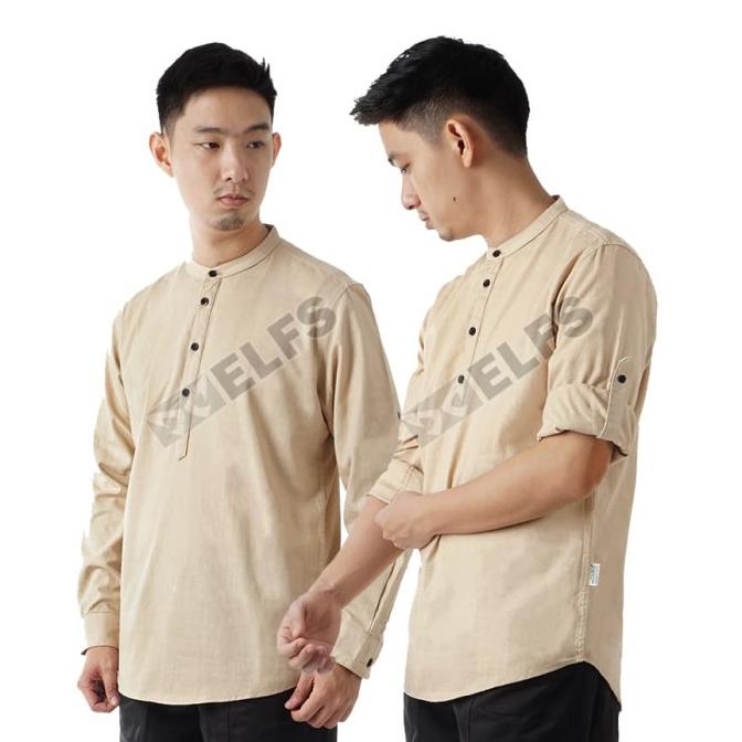 Premium Moslem Wear Kemeja Koko Panjang Linen 001
