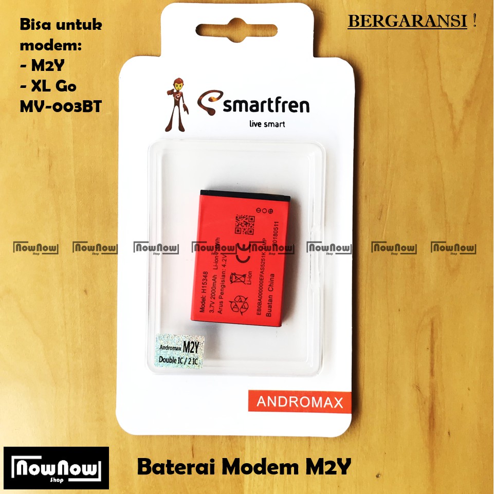 Baterai Modem Smartfren Andromax MIFI M2Y - XL Go Movimax MV-003BT H15348 H11348 DC009 M26X1H Bolt Juno MV005 Telkomsel 4G ZTE WD670 Original Batre Battery HP