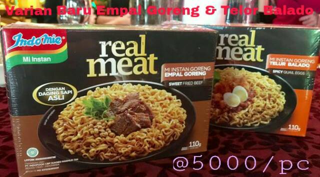

Real Meat telor balado dan empal goreng
