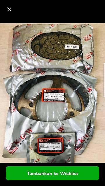 GEAR SET GIR PAKET RXK-RX KING NEW 14T/37T 428H-110 LSEPUH