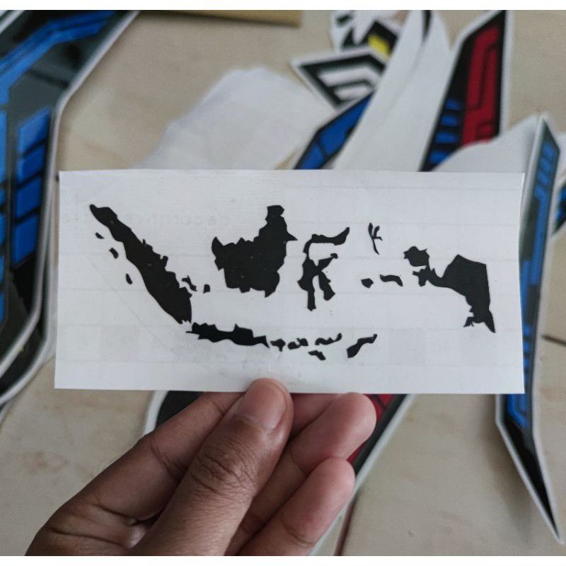 

sticker cutting Indonesia stiker peta Indonesia