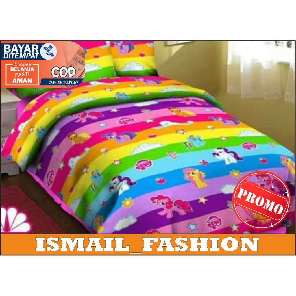 SPREI KARAKTER KUDA PONI. SPREI MURAH. SEPRAI PROMO. SEPREI 3D UKURAN 180X200. SPREI KING