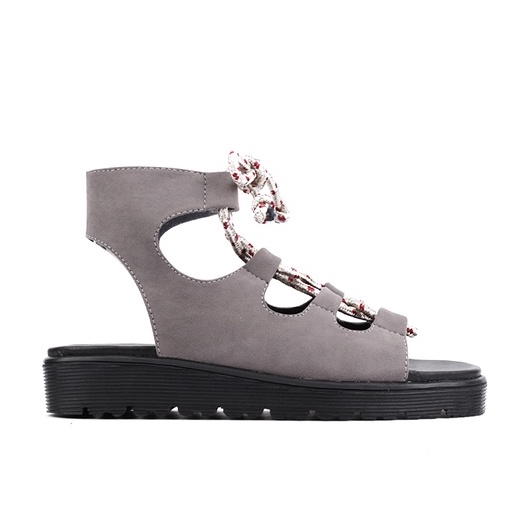 GLADIAN GREY |ManNeedMe x FAV| Sandal Wanita Sepatu Sandal Platform ORIGINAL