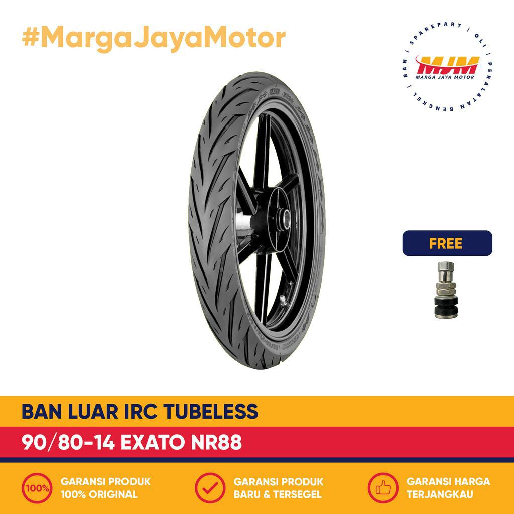 Ban Luar IRC Exato NR88 90/80-14 Tubeless Free Pentil