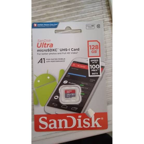 Memory Card Micro sd Sandisk 128gb 120mbps A1 NA