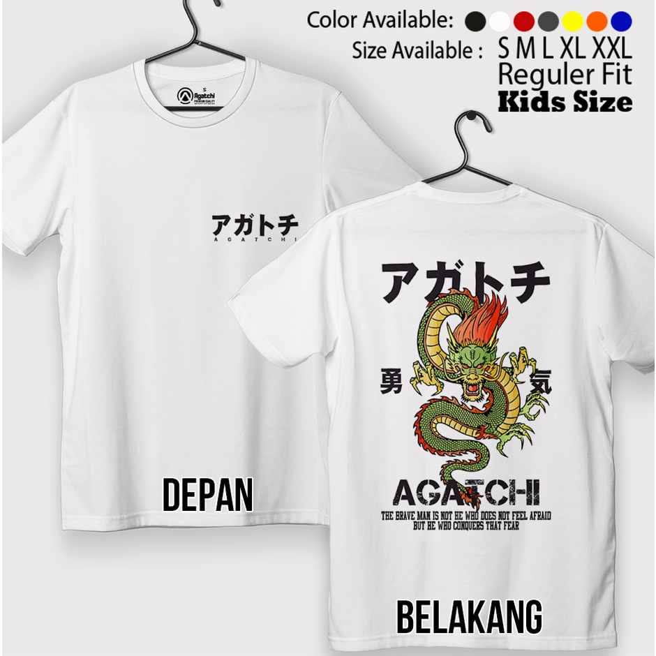 Baju Kaos Atasan Anak Laki-Laki Agatchi Dragon Naga Pemberani