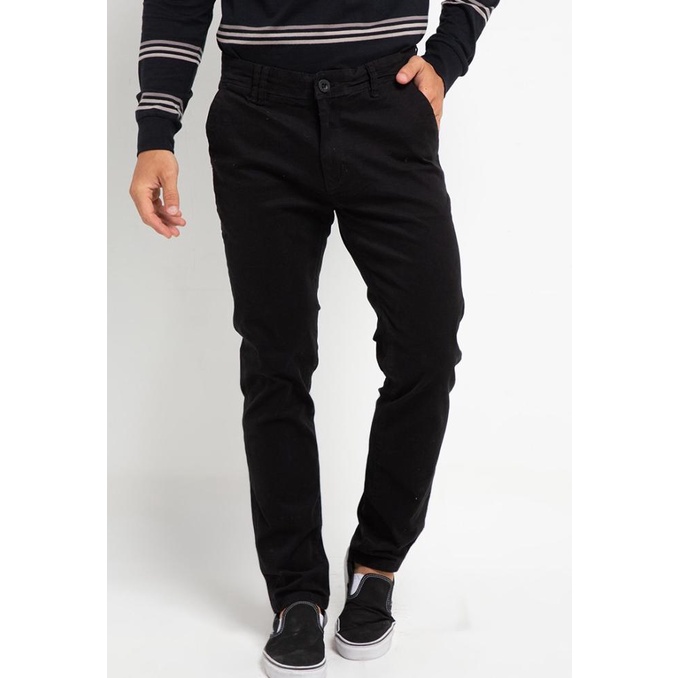 Insight Celana Panjang Pria Hitam Whitakers Chinos Midnight Black Plan TERMURAH DAN TERLARIS