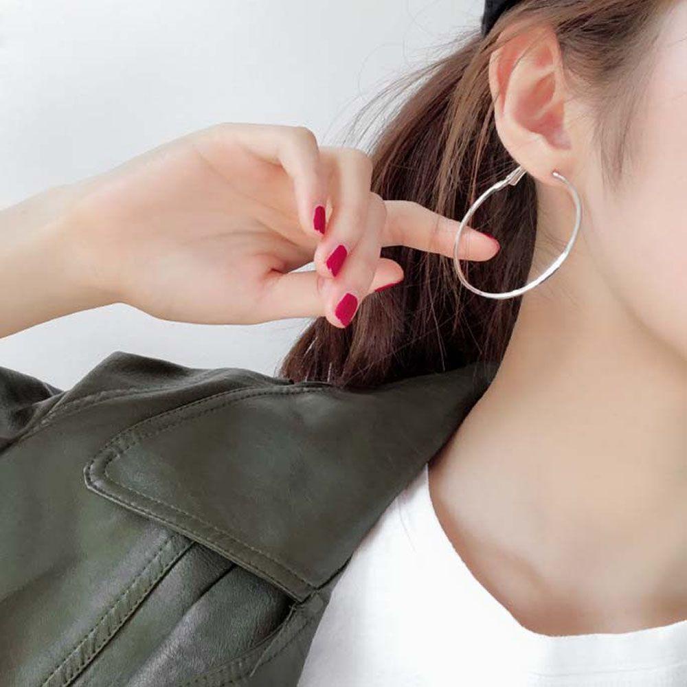 Mxbeauty Anting Hoop Wanita Berlebihan Punk Lingkaran Besar Cincin Temperamen Perhiasan