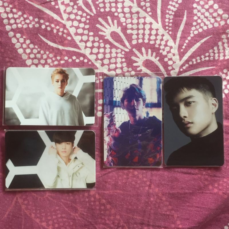 official photocard japan coming over count down exo baekhyun do lay xiumi original pc jepang