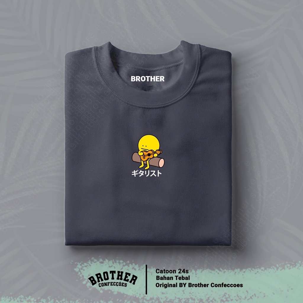 Brother Store Kaos Distro Pria - KAOS COWOK - Kaos Kata Kata - GUITAR JEPANG Premium