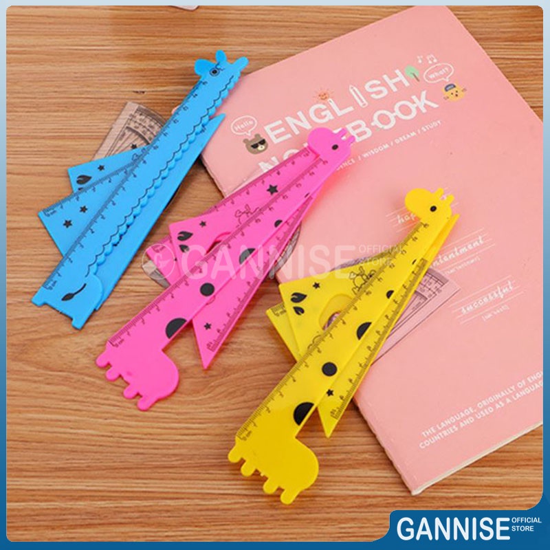 

Gannise Penggaris Pengaris Plastik 15cm Set Isi 4 Stationary Stationery Alat Tulis Sekolah Kantor Karakter Lucu Unik Motif Jerapah GN-ST0012