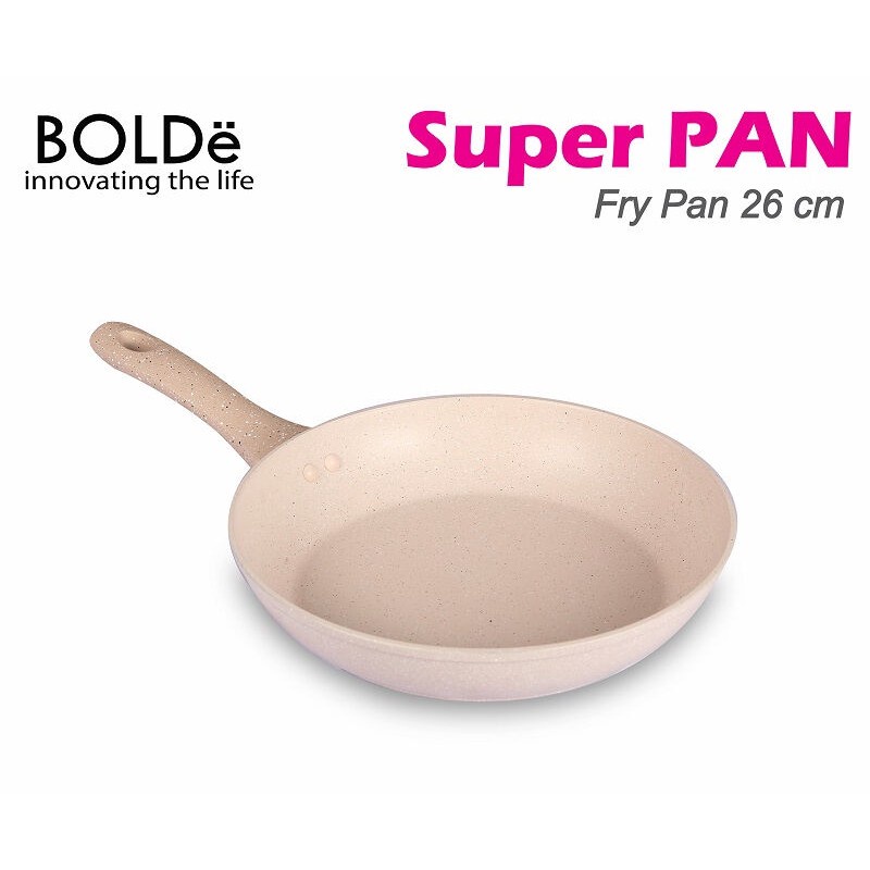 Panci Penggorengan BOLDe Super Pan Fry Pan Granite 26 CM Wajan Goreng