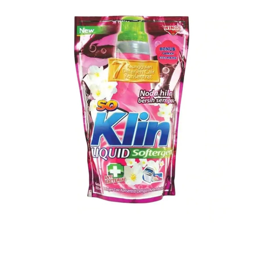 SO KLIN Red Liquid Deterjen [750 mL/ Refill]