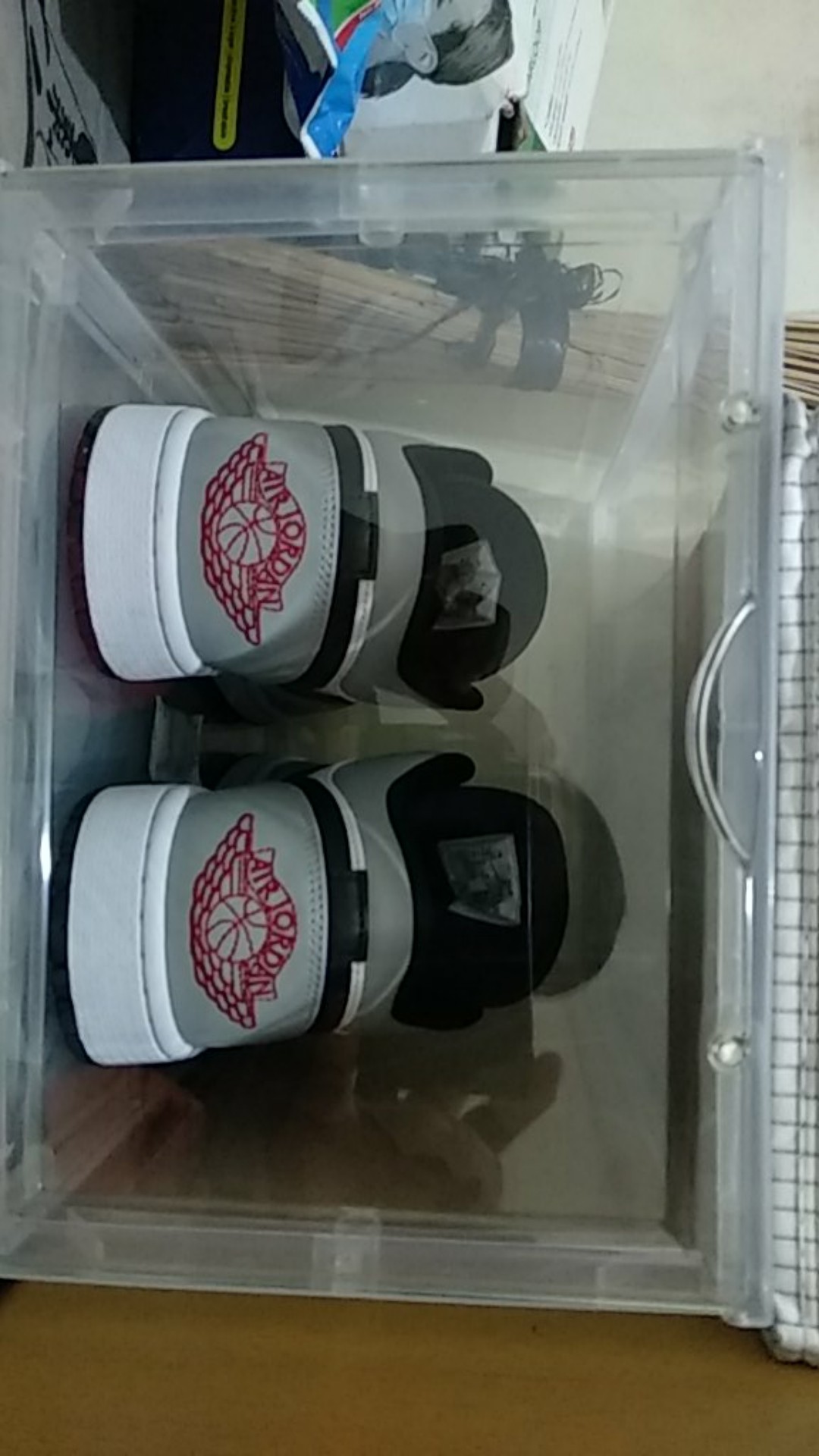 Kotak Rak Tempat Penyimpanan Shoes Sepatu Serbaguna Box Transparan Transparant Lipat Plastik